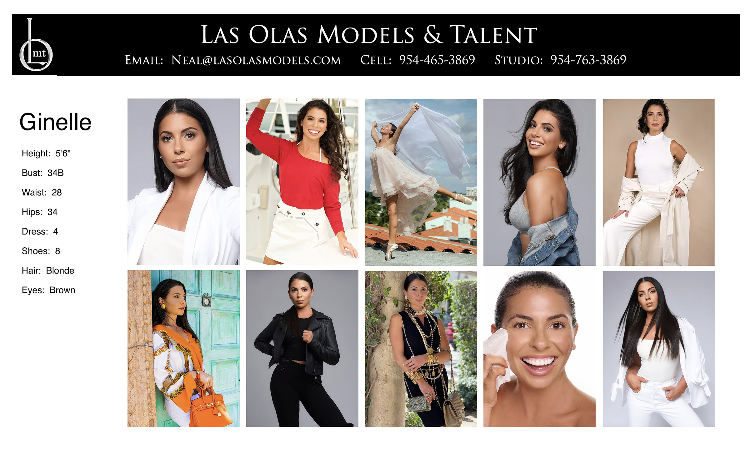 Models Fort Lauderdale Miami South Florida - Print Video Commercial Catalog - Las Olas Models & Talen- Ginelle Comp